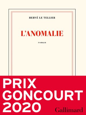 cover image of L'anomalie